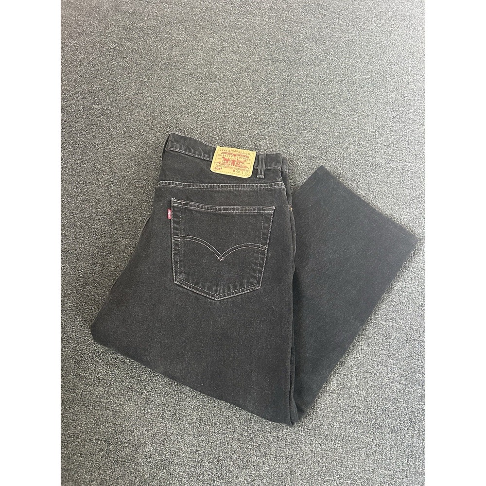 Vintage Levi's 505 Regular Fit Straight Leg Jeans Black‎ Mens Size 40x30 90's